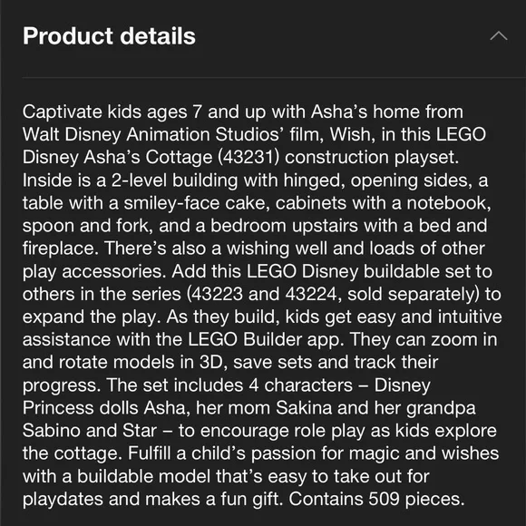 LEGO Disney Wish: Asha’s Cottage NWT - Picture 6 of 9